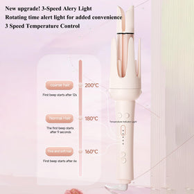 Winb 5-in-1 curling iron set with 40mm barrel for loose, salon-like curls