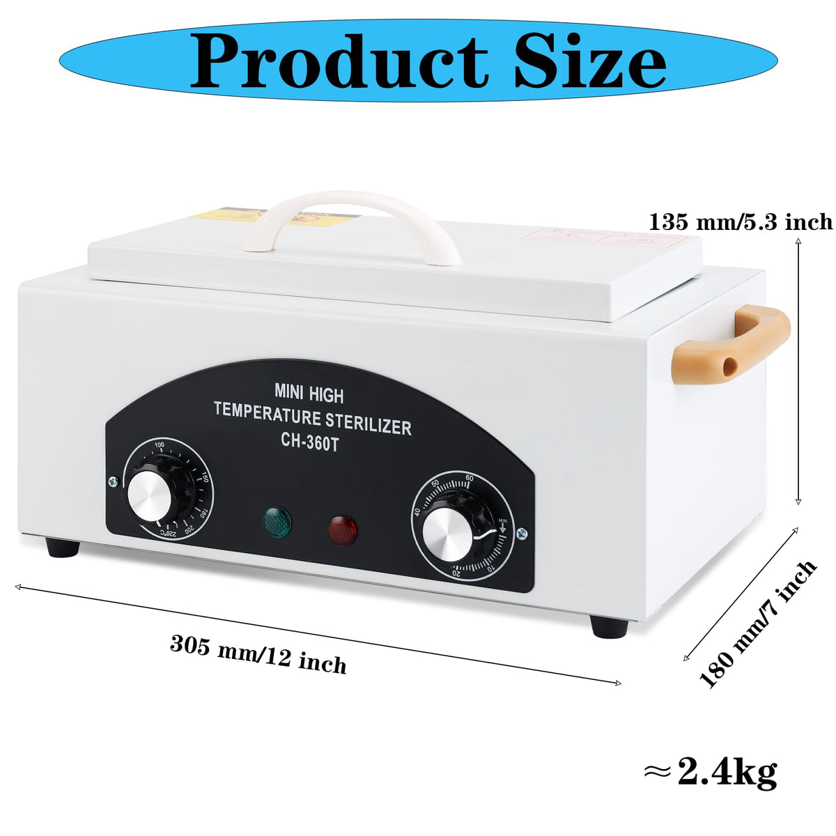 WINB autoclave machine digital display shows settings for precise tool sterilization.