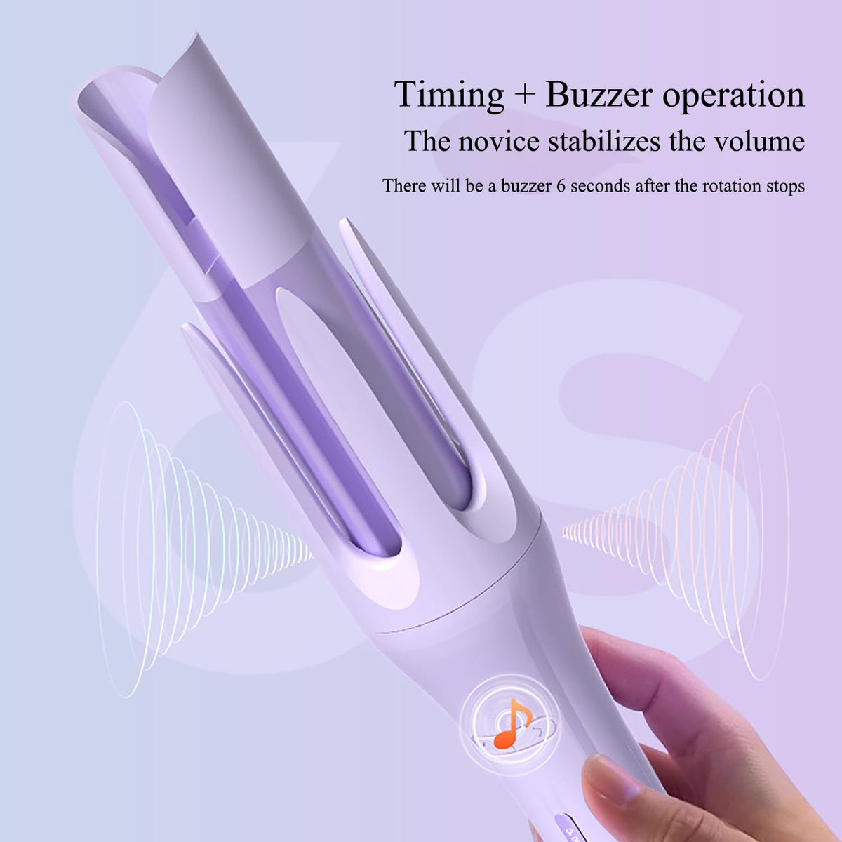 Winb curler showing four temperature settings for versatile styling.