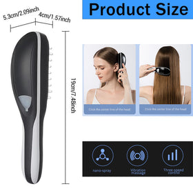 Winb soft rubber bristles provide gentle scalp stimulation for daily use.