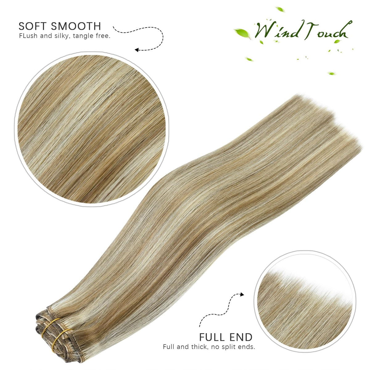 WindTouch 18-inch Remy hair adds dramatic length for special occasions.