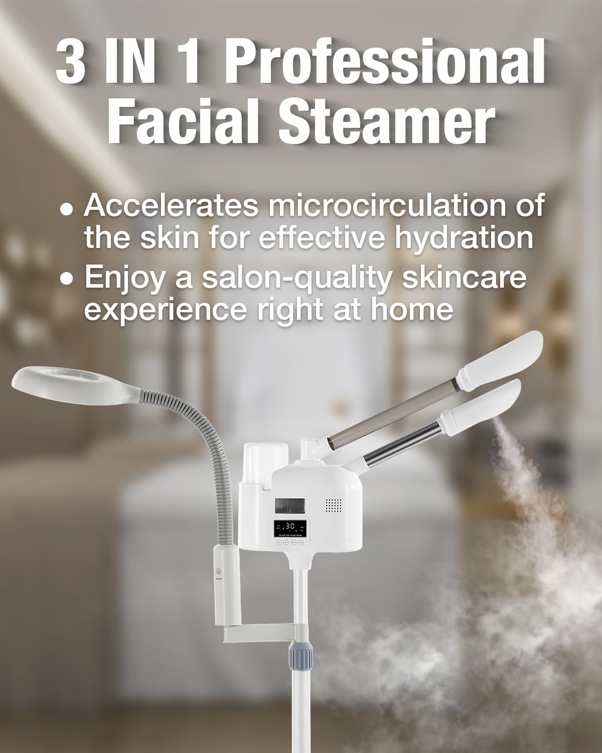 Winedyoung hot and cold nozzle shows versatile misting options for skin care.