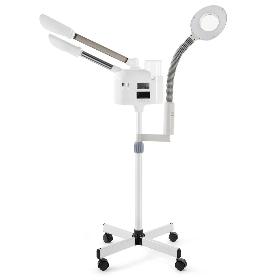 Winedyoung professional steamer with stand and magnifier for precise facial analysis.
