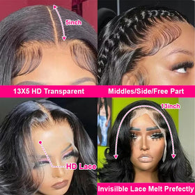 Wingirl 13x5 lace front with long parting for versatile styling