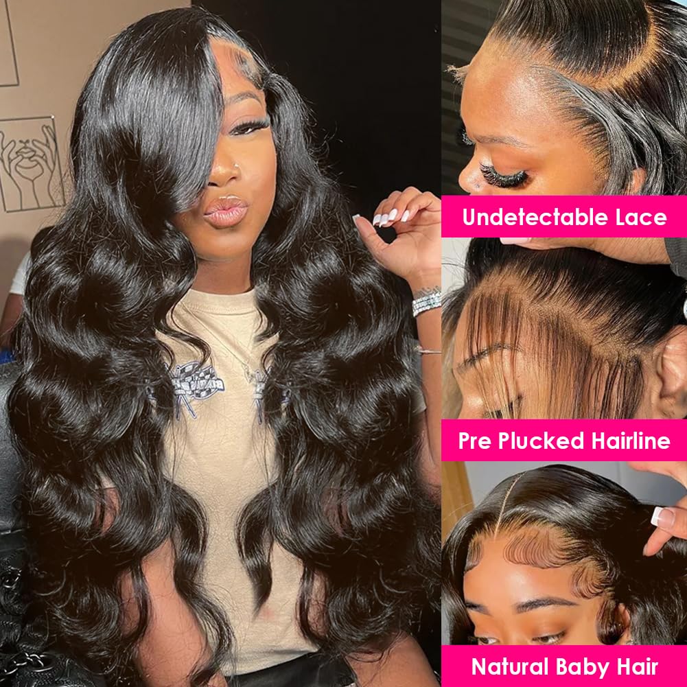 Wingirl 220% density body wave wig for natural daily volume