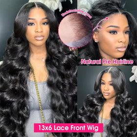 Wingirl pre-plucked natural hairline with baby hairs for easy styling