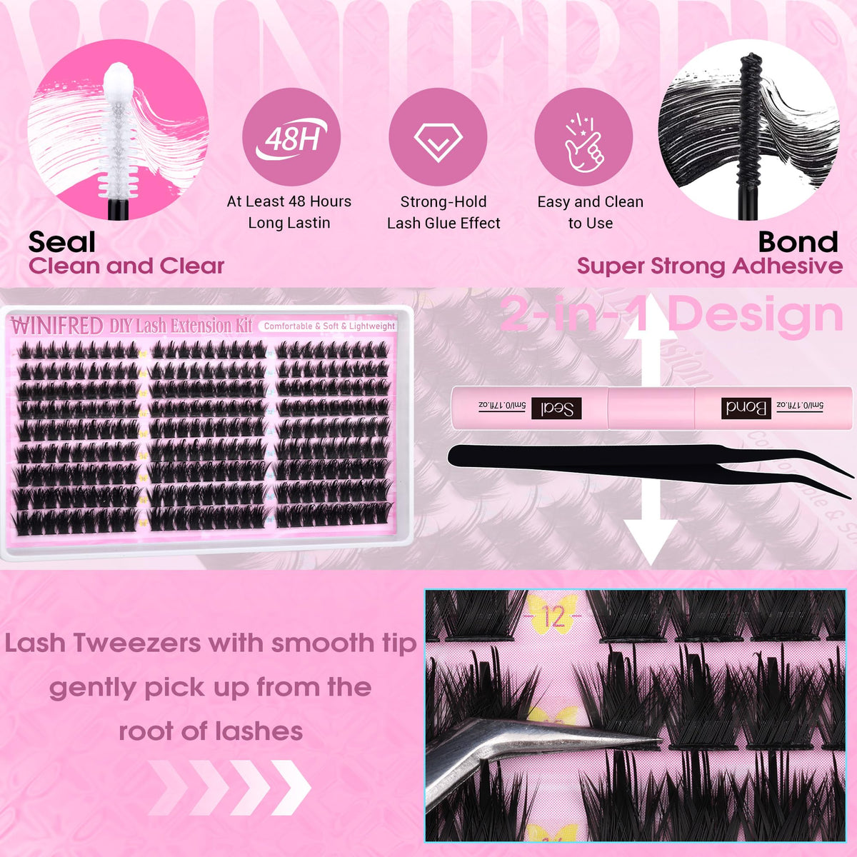 Winifred daily-life lash styling kit supports versatile eye shapes