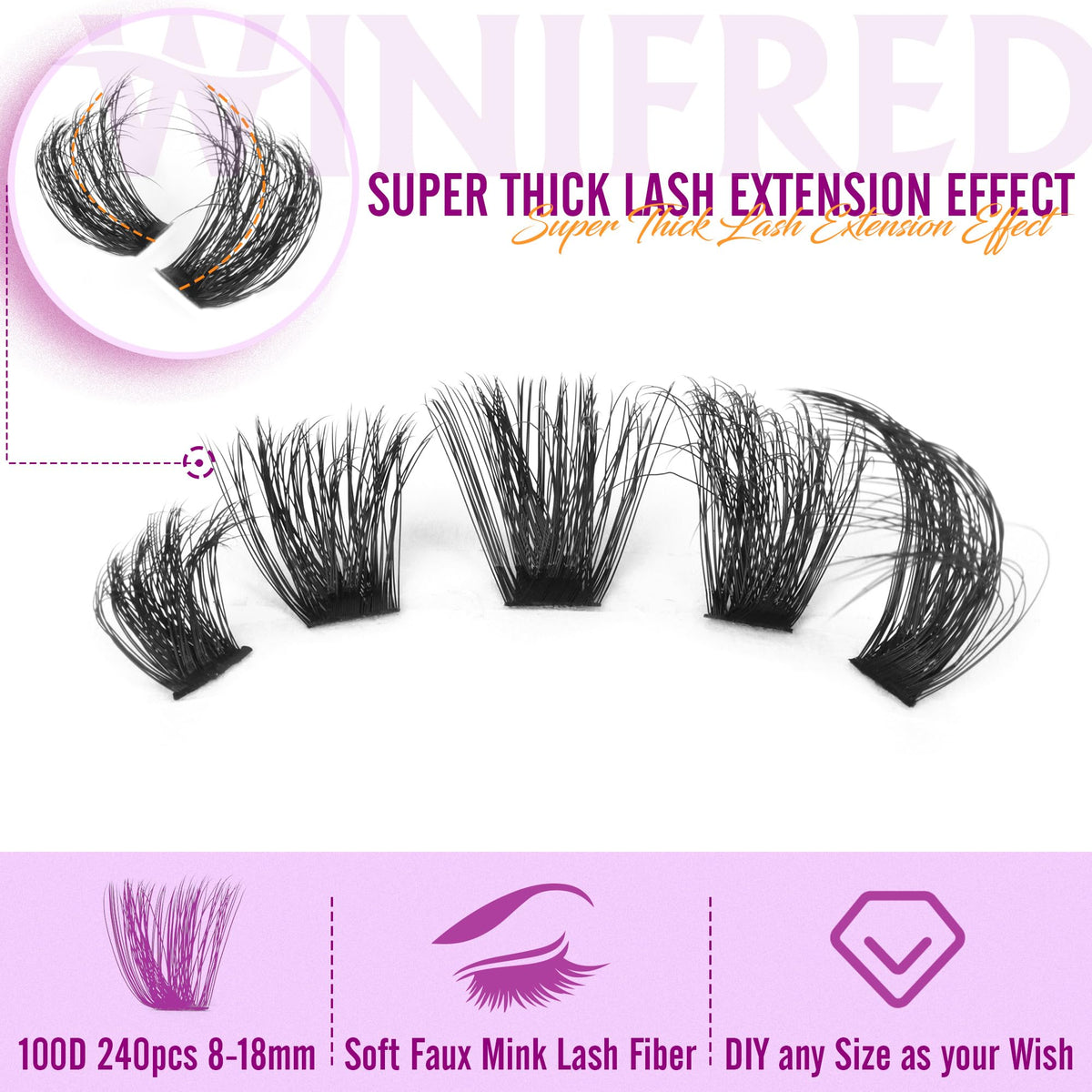 Winifred precision lash tweezers for accurate placement