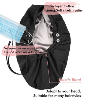 Winitas cap features a ponytail pouch to hold hair neatly during shifts