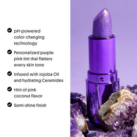 Winky Lux Amethyst Glimmer Balm pink coconut scent close-up