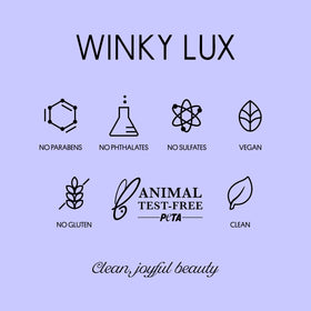 Winky Lux Amethyst Glimmer Balm vegan and cruelty-free badge
