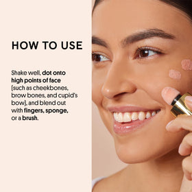 Winky Lux calendula oil ingredient supports softening while glowing.