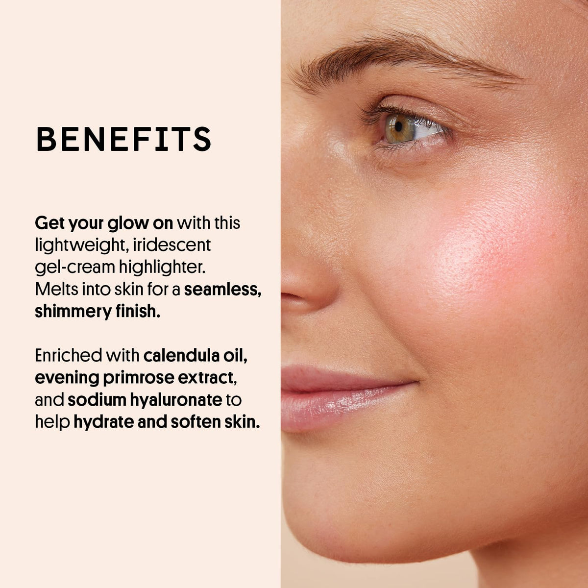 Winky Lux Cheeky Rose on skin offers a lightweight candlelit dewy finish.
