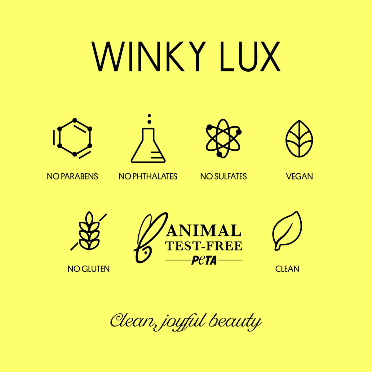 Winky Lux Citrine Glimmer Balm packaging close-up shows vegan, clean formula.