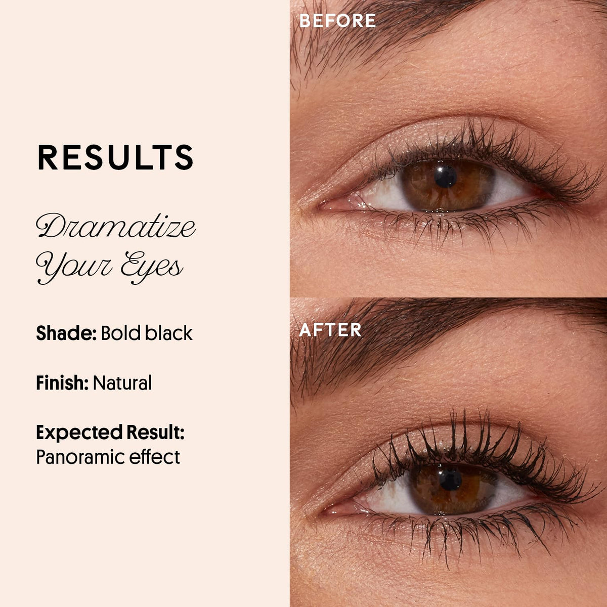 Winky Lux ExtravaLash lashes after application with bold matte black pigment.
