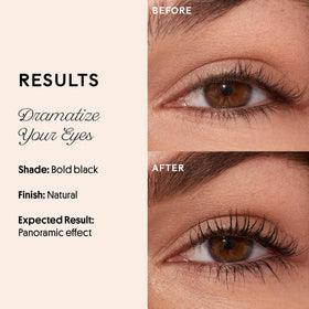 Winky Lux ExtravaLash lashes after application with bold matte black pigment.