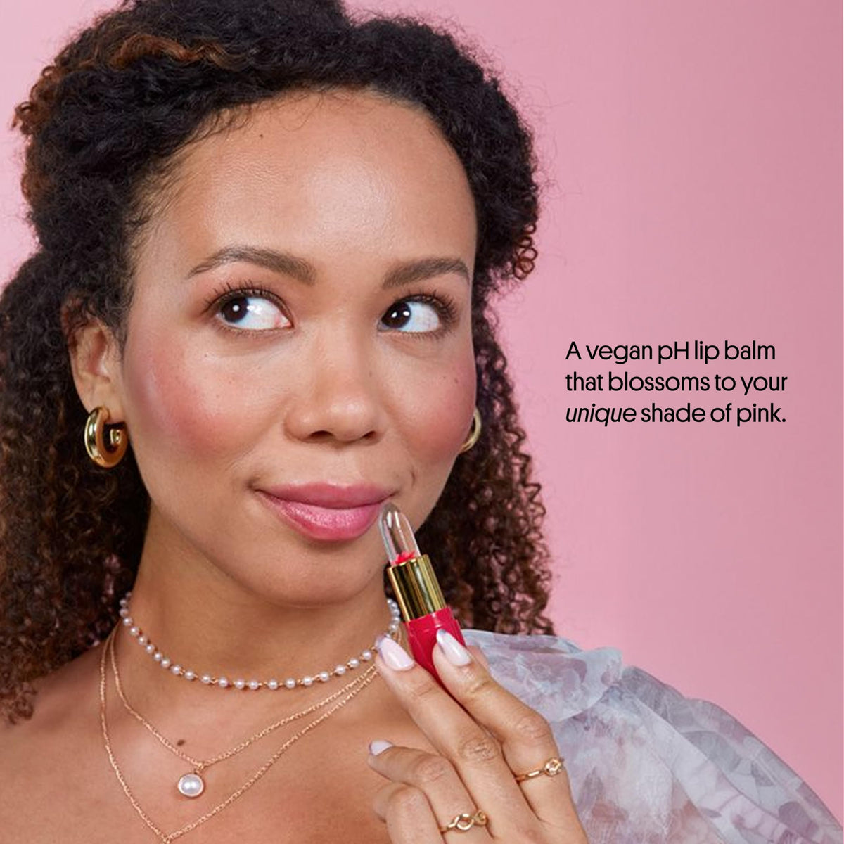 Winky Lux Flower Balm tint leaves lasting color with kiss-proof wear.