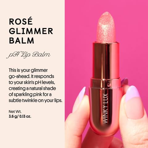Vanilla scented Glimmer Balm delivers a sweet scent while nourishing lips.