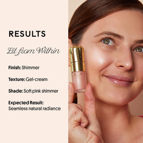 Closeup of Winky Lux gel-cream texture for weightless dew.