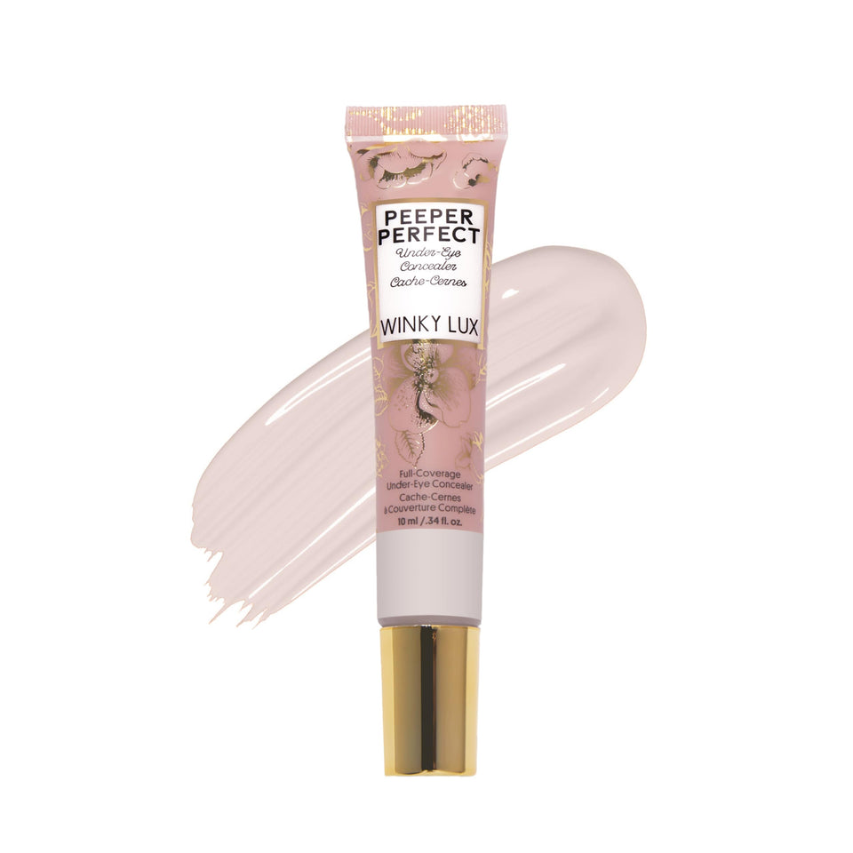 Winky Lux Peeper Perfect concealer tube close-up for smooth under-eye coverage