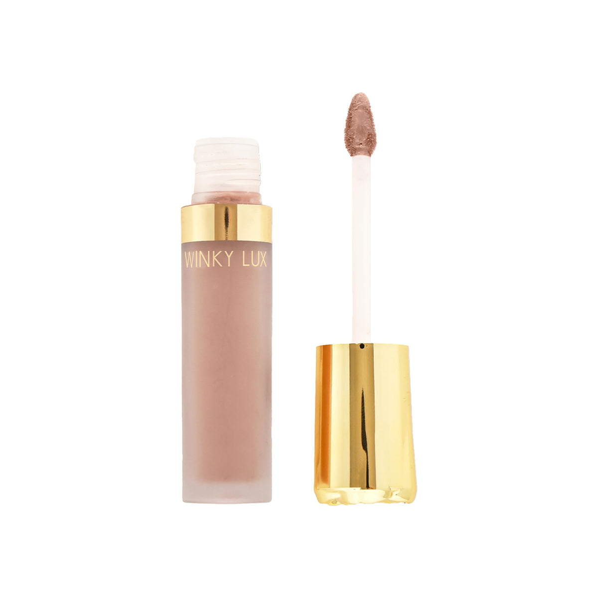 Winky Lux Rose Petal Liquid Eyeshadow Matte application on lids with buildable coverage.