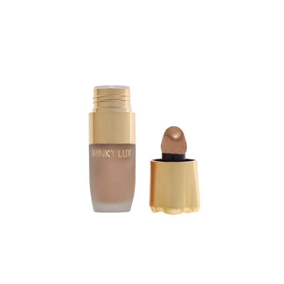 Winky Lux Cheeky Rose Liquid Sculpt Amalfi builds a buildable bronze for natural dimension