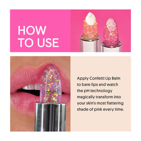 Winky Lux Lavender Glitter Confetti Balm vanilla scent enhances daily ritual.