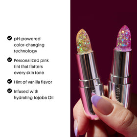 Close-up of lips hydrated by jojoba oil