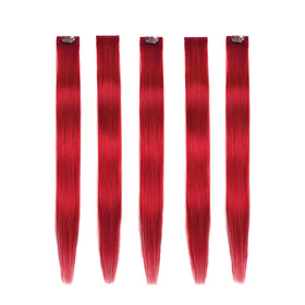 Winsky red hair extensions clip-in 18in ready for instant volume.
