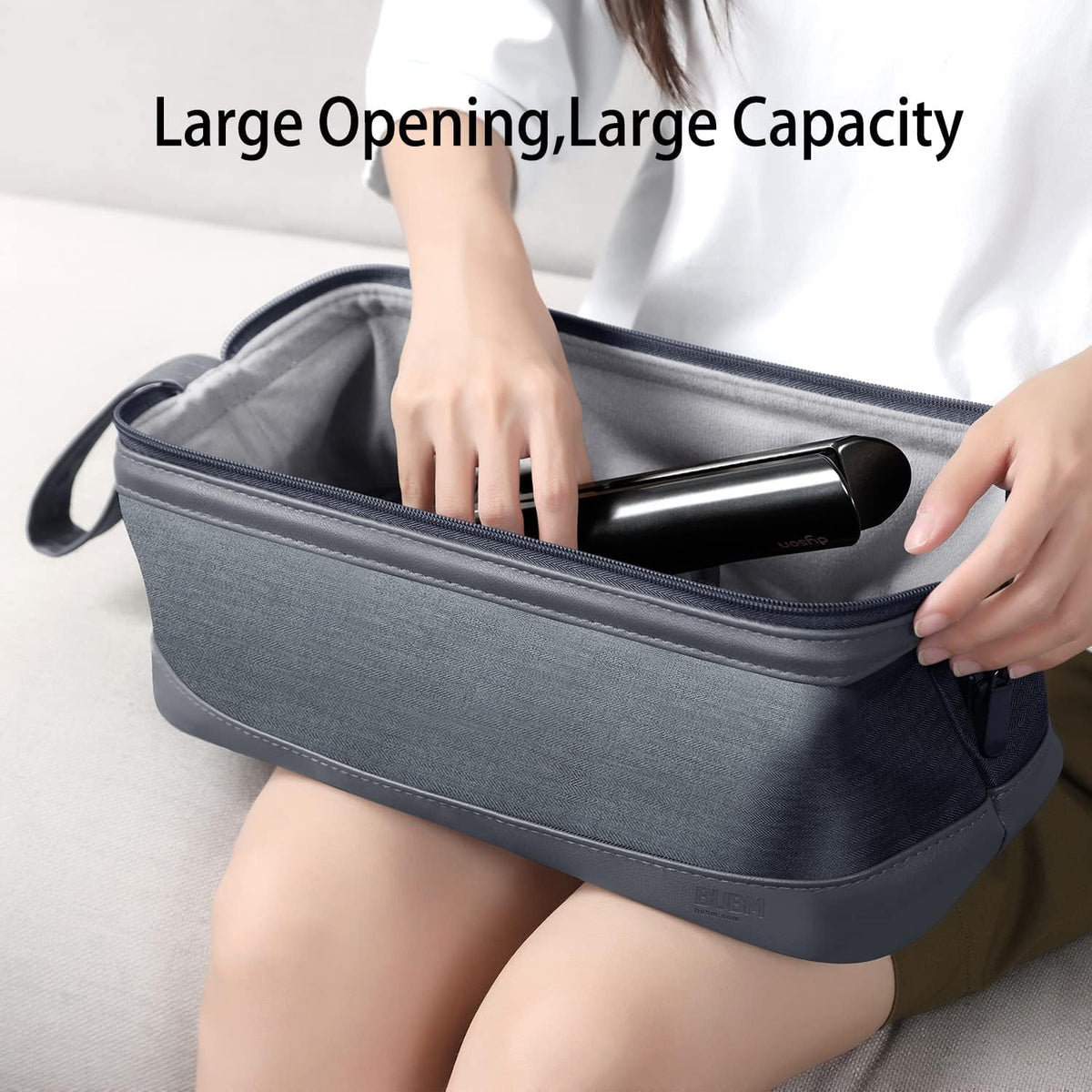 WINZEDGE PU leather travel case with soft interior protects devices from scratches