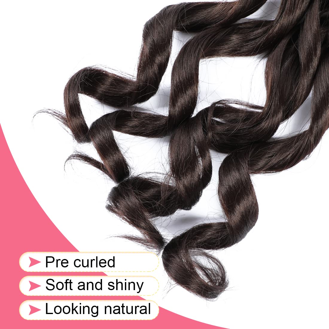WIPPORYA French curls in pack showing bundle appearance