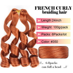 WIPPORYA loose wave ginger ombre braiding hair adds soft texture.