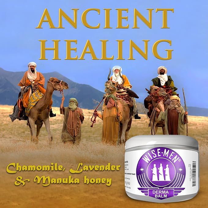 Wise Men Derma Relief Balm being applied for quick absorption without greasiness.