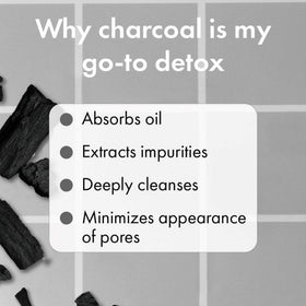 Wishful Yo Detox Charcoal packaging highlights convenient, travel-friendly routine