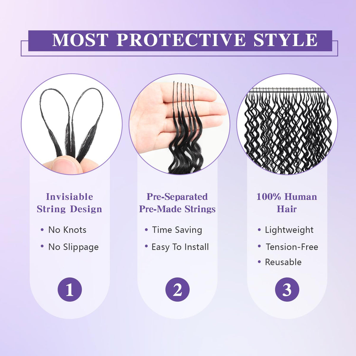 WishGIRL heat-styling friendly extension you can curl or straighten