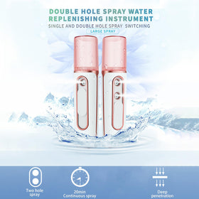 Withthesun Nano Mister for eyelash extensions to soothe eyes.