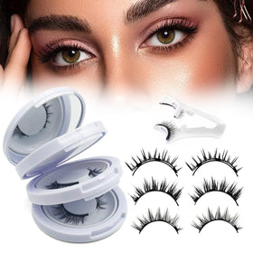 Witpiny Meylora magnetic lashes with applicator closeup for easy, precise application.