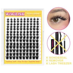 WiWiLINK California Sunset Short lashes add sunlit charm.
