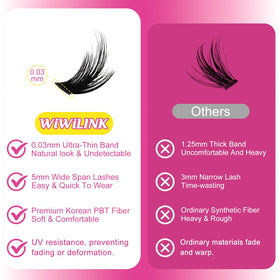 WiWiLINK DIY beauty clusters ideal for work, dates, or parties.