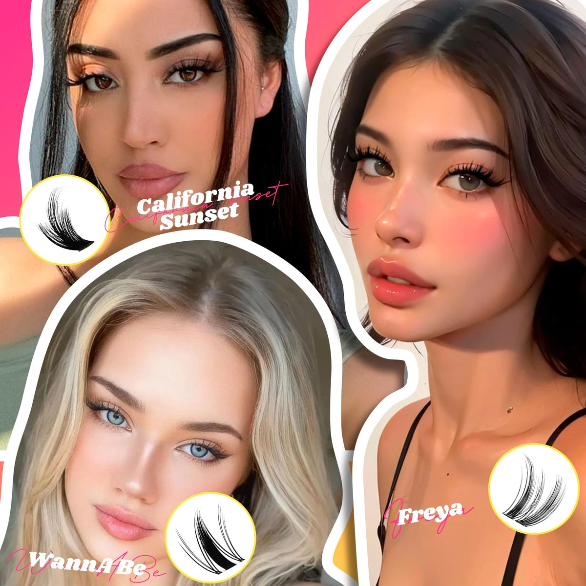 WiWiLINK natural-look closeup blends with your lashes.