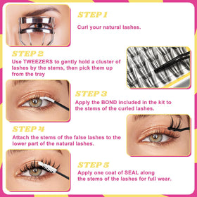 WiWiLINK packaging tray keeps lashes organized for quick projects.