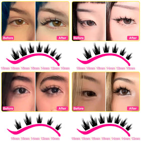WiWiLINK Soft comfort clusters mimic real lashes and are reusable.