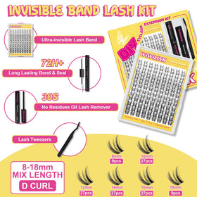 WiWiLINK ultra-thin band 0.3mm demonstrates comfortable, undetectable lash line.