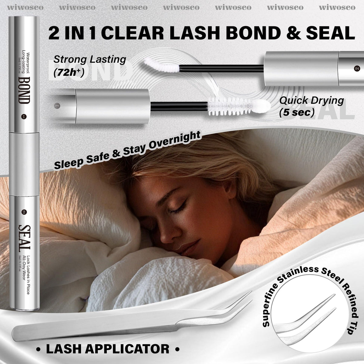 wiwoseo Daily-use lash kit offers versatile styling for everyday makeup.