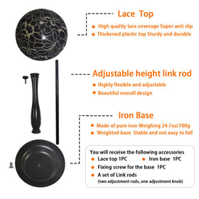 WiZiWi lace covering adds anti-slip protection and keeps wig neat.