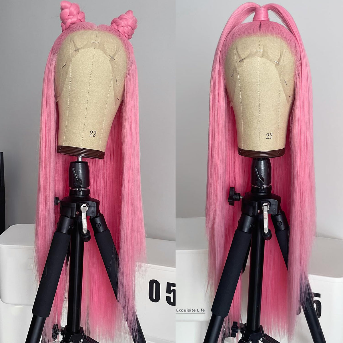 WKIPYCPK Adjustable straps and combs keep wig secure.