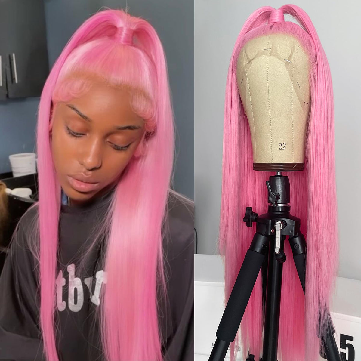 WKIPYCPK Hand-tied lace front cap for breathable, comfortable fit.