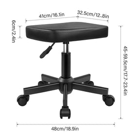 WKWKER 360° swivel wheels providing smooth, silent movement on any floor