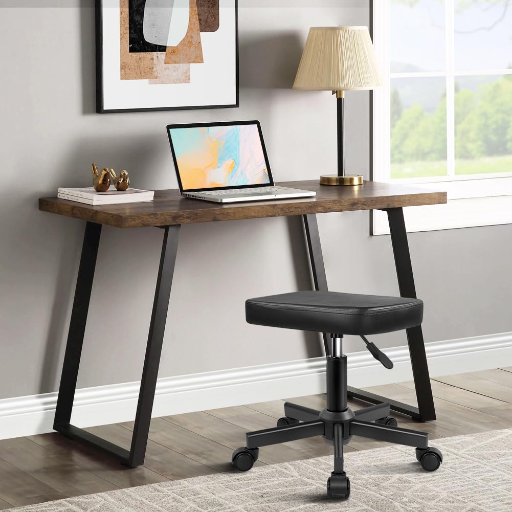 WKWKER height-adjustable stool shown at range 17.7 to 23.4 inches