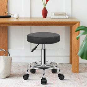 WKWKER height adjustable swivel stool offers flexible height for comfortable desk tasks.